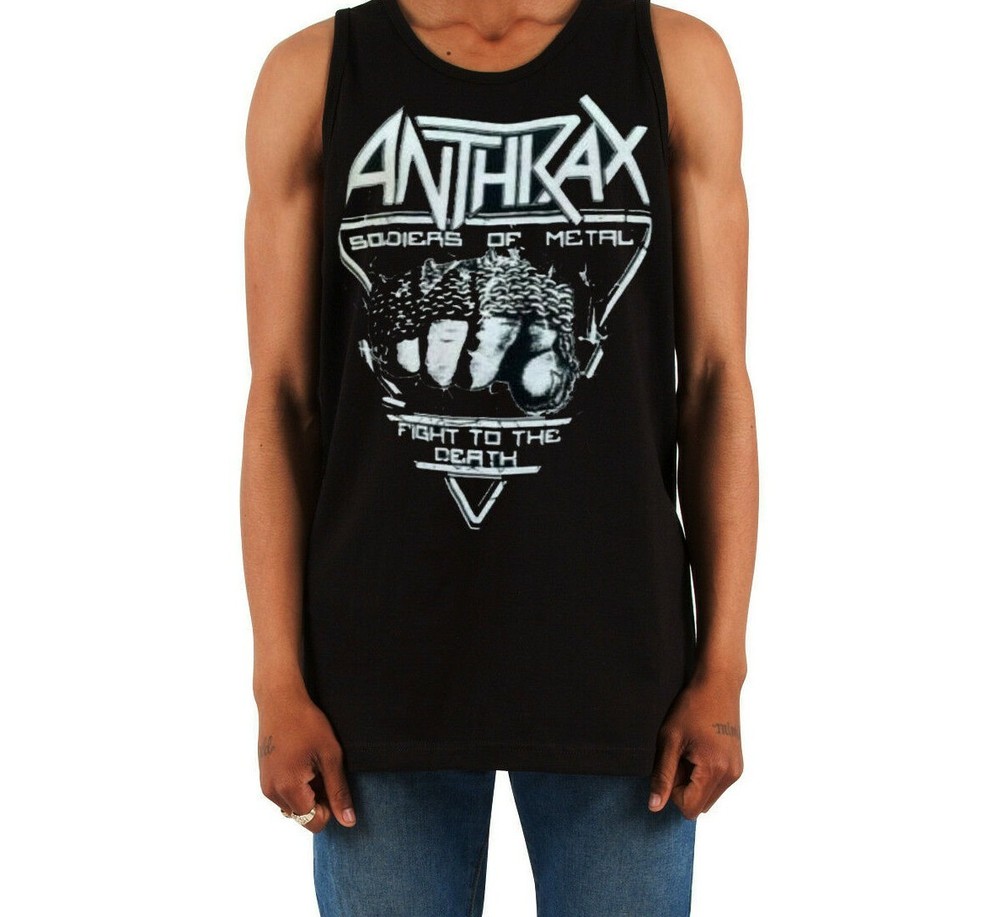 ANTHRAX Heavy Metal Band Black Tank Top