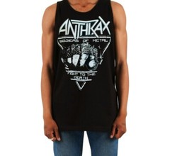 ANTHRAX Heavy Metal Band Black Tank Top