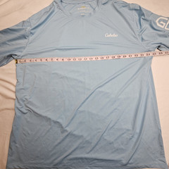 Cabela’s Shirt Men’s XL Guidewear 50+UPF Sun Shirt Long Sleeve Blue Coolcore
