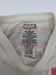 Marvel T-shirt Men Medium Beige Graphic Print Logo. #44367