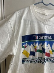 Men’s Vintage 90’s Carnival Cruise Ship T Shirt “VICTORY” Mens 2XL FREE SHIP