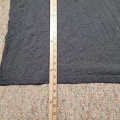 Duluth Trading Co Shirt Mens XL Gray Henley Organic Cotton Short Sleeve Work
