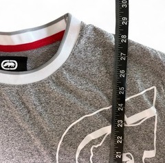 ECKO UNLTD MENS SIZE LARGE GRAY SHORT SLEEVE SHIRT WITH CUFFS