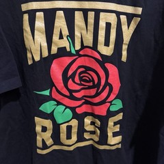 WWE Authentic Mandy Rose T-Shirt Top Men’s XXL Crew Neck Black Logo Casual