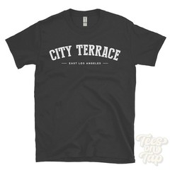 CITY TERRACE EAST LOS ANGELES T-SHIRT USA retro varsity style gift