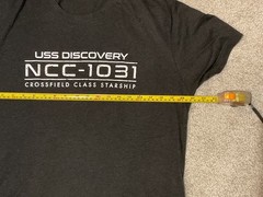 STAR TREK DISCOVERY mens Large L t-shirt Next Level triblend soft tee