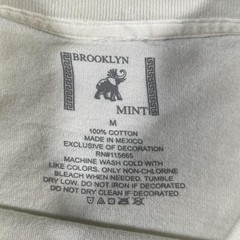 Vintage Notorious BIG Biggie Shirt Mens Medium White Rap Tee Brooklyn Mint Album