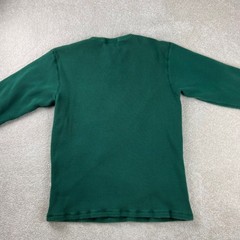Vtg Polo Ralph Lauren Henley Mens Medium Green Waffle Knit Heavy Thermal