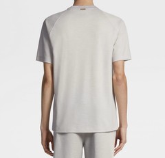 ZEGNA Men’s ‘High Performance’ Wool T-Shirt Light Grey Size XXL / 2XL $920+ NEW