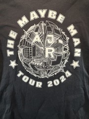AJR The Maybe Man Tour 2024 Concert T Shirt XXL Black Graphic Band Tee EUC