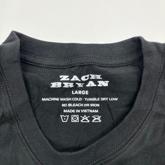 Zach Bryan T-Shirt Black Large American Heartbreak Tour Country Music Tee