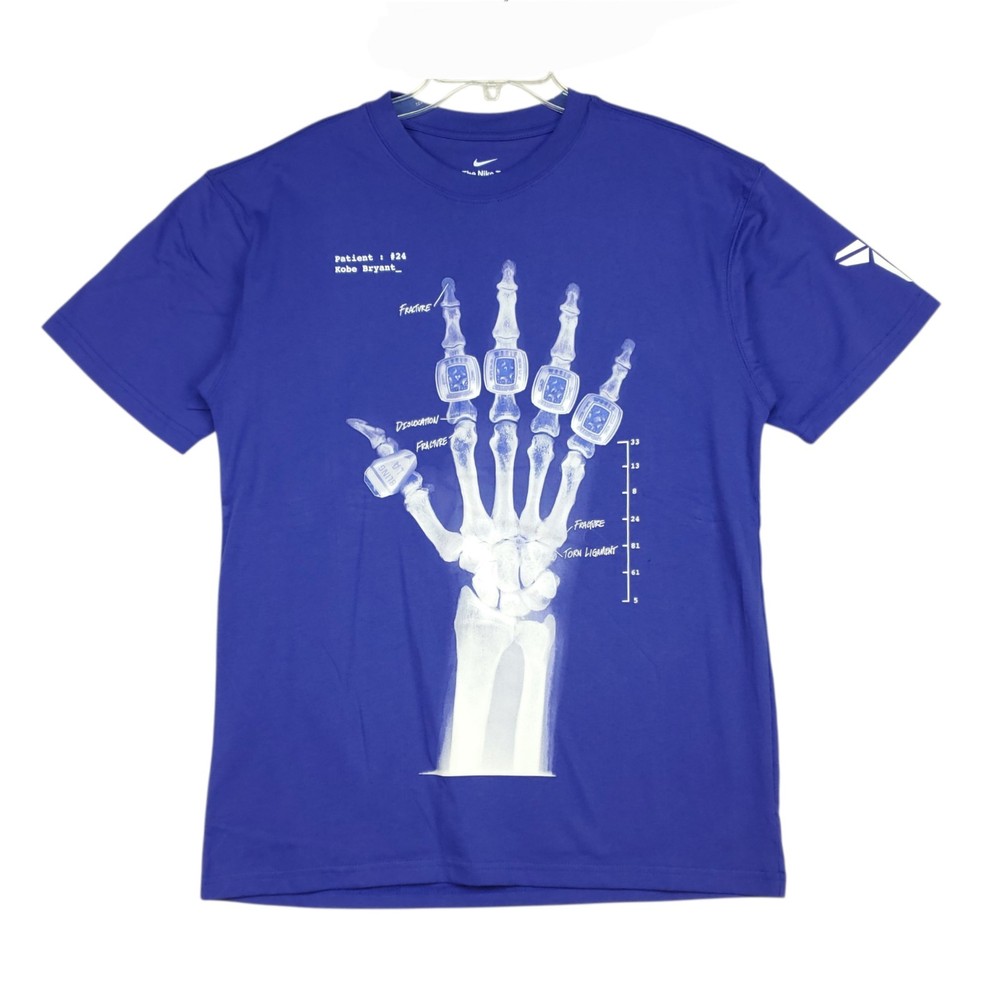 NWT Nike Kobe Bryant X Ray Broken Not Beaten T Shirt Mens S Loose Short Sleeve