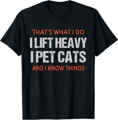 New Limited Funny Gym Workout Weightlifting Cat Animal Themed Saying T-Shirt