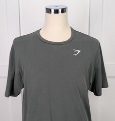 Gymshark Arrival T-Shirt Gray Charcoal Men’s L Short Sleeve Crew Neck Logo