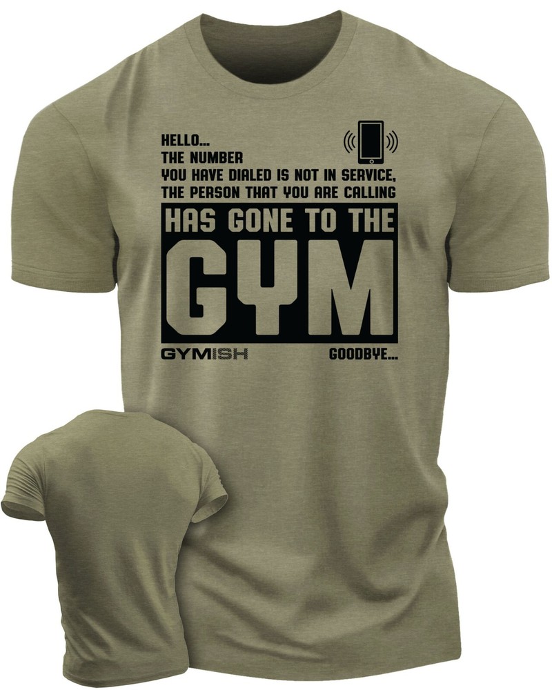 059. Hello… Goodbye Funny Workout Gym T-Shirt for Men