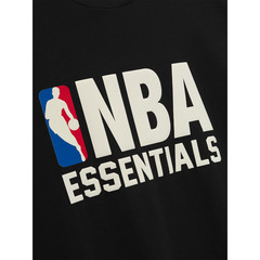 Fear of God NBA Essentials 90s Tee Black Unisex Streetwear Graphic Shirt
