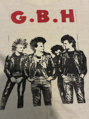 GBH shirt vintage single stitch The Exploited Discharge Crass UK Subs Germs punk