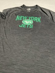 NFL Team Apparel New York Jets Jersey T-Shirt Mens 2XL Gray