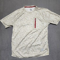 TOPO Designs River T Shirt Mens Large Camo Performance Zip Pocket Hiking Outdoor