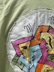 Meezan Art Couture Hand-Painted 1/1 Art Tee Abstract Philadelphia XXL