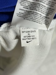 Nike Air Jordan T-Shirt Men XL Big Jumpman Embroidered Logo Blue White 37269-101