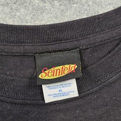 VTG Seinfeld Shirt Mens XL Black Jerk Store Called Quote Graphic TV Comedy Tee