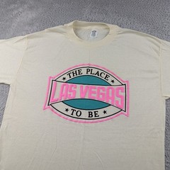 Vintage 70s T Shirt Mens XL White Action Sportswear Brooklyn Las Vegas Thin USA