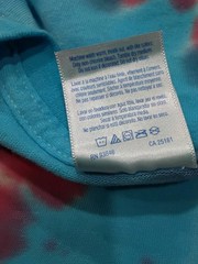 New Tie Dye Mens Small T-Shirt Blue Red Multicolor Summer Swirl Spiral