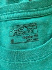 MEN’S PATAGONIA MEDIUM TURQUOISE T-SHIR IN EXCELLENT CONDITION