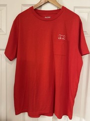 AsicsTiger Red Pocket T-Shirt Graphic Tiger Logo, Running Sports Casual 2XL NWOT