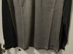 Flag & Anthem Men’s Two-Tone Henley Neck Shirt Long Sleeve Olive Charcoal Medium