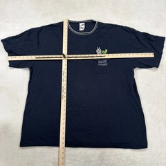 Vtg 1999 Warner Bros Studio Store Marvin The Martian Pocket Tee Navy Mens 3XL