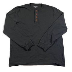Pendleton Black Long Sleeve Henley Shirt Basic Everyday Men’s Size Small
