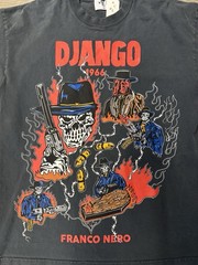 Warren Lotas Django 1966 Franco Nero Graphic Black Men’s Large T-Shirt
