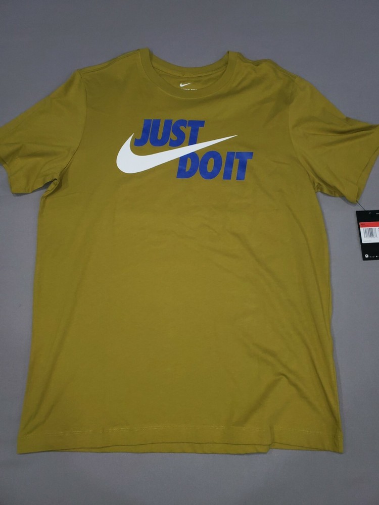 NIKE TEE JUST DO IT T-SHIRT MENS LARGE GREEN AR5006 377 NEW