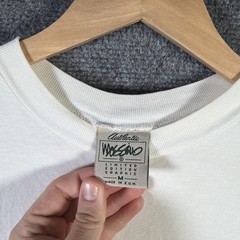Vintage Mossimo Shirt Mens Medium White 90s Stussy Sun Abstract Art Skate Surf