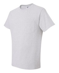 🔥 Jerzees Men Dri-power 50/50 Short Sleeve Chest Pocket T-shirt Up To 3XL 29mpr