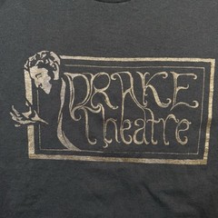 Vintage Drake Theatre Berkeley Long Sleeve T Shirt Mens Large Black Art Deco Gra
