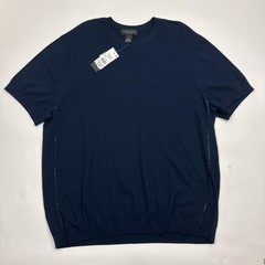 The Mens Store Bloomingdales Shirt Mens XL True Navy Cotton Cashmere Crewneck
