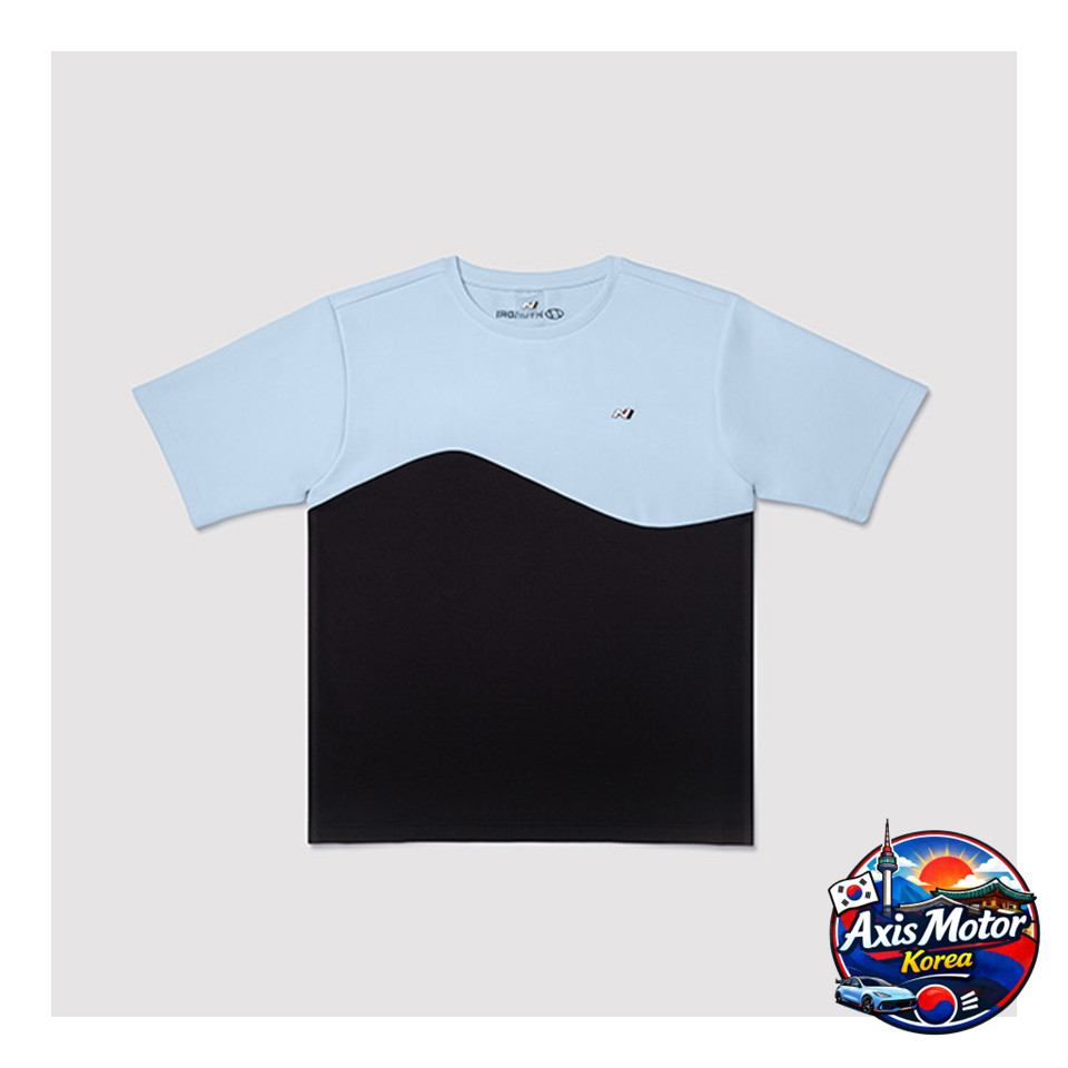 Hyundai N Brand Round T-Shirt Official Korea Performance Blue S M XXL
