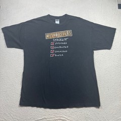 Alstyle MythBusters T-Shirt Mens XL Black Good 2008 Discovery Channel Checklist