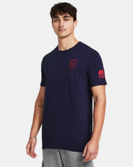 Under Armour 1382993 Men’s UA Freedom Eagle Left USA Flag Short Sleeve Shirt XL