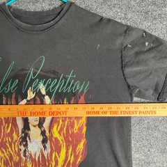 False Perception Remain In Light Graphic Tee Janes Addiction Faded Distressed M