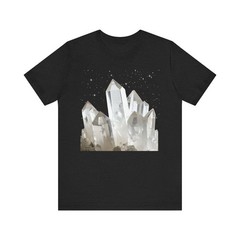 Clear Quartz Crystal Cluster T-Shirt | Crystal Tee