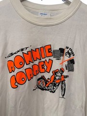 Vintage T Shirt Rocket Ronnie Correy 10 Years 1987-1991 White Size XL L Made UK