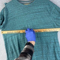 Old Navy Soft Washed Shirt Green XL Long Sleeve Pullover Crew Neck Marled Mens