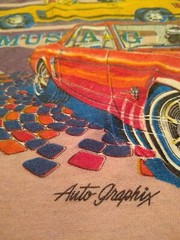 Vintage Ford Mustang Shelby GT Boss Shirt Size Large 80s Tee Ford Motors USA