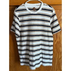 Common People Striped Textured Knit T-Shirt Men’s L