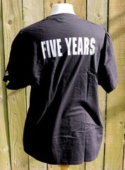 NOS Vintage Y2K 2001 Terry Moore FIVE YEARS Black Graphitti T Shirt Size XL