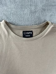 Cuts Clothing Elongated T Shirt Men Medium / S Tall Desert Beige Crew Neck Tee